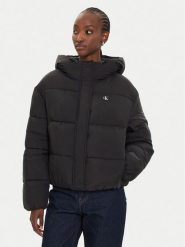 Calvin Klein Jeans Kurtka zimowa J20J224112 Czarny Regular Fit. Czarne kurtki damskie Calvin Klein Jeans, na zimę, l, bez wzorów, z jeansu, bez kaptura. Za 649.00 zł.