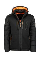 Geographical Norway BEACHWOOD – męska kurtka softshell, czarna/pomarańcz. Brązowe kurtki męskie Geographical Norway, na wiosnę, m, bez wzorów, z elastanu, eleganckie, bez kaptura. Za 259.00 zł.