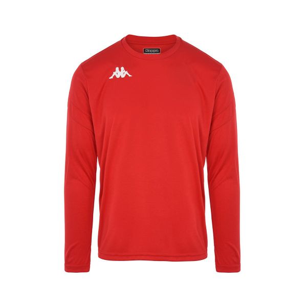 Jersey Kappa Dovol. Czerwone buty sportowe męskie Kappa, z jersey, bez zapięcia, na fitness i siłownię. Za 156.50 zł.