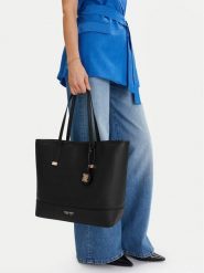 Nine West Torebka EO-Delancey Day-KY254 Czarny. Czarne torebki do ręki damskie Nine West, bez wzorów, z materiału, bez dodatków. Za 299.99 zł.