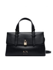 Armani Exchange Torebka XW003055 AF28605 UC001 Czarny. Czarne torebki do ręki damskie Armani Exchange, bez wzorów, ze skóry, bez dodatków. Za 704.99 zł.