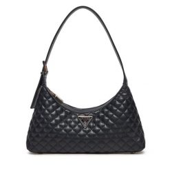 Torebka Guess. Czarne torebki do ręki damskie Guess, z aplikacjami, klasyczne, bez dodatków. Za 319.99 zł.