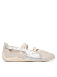 Puma Baleriny Speedcat Ballet Let it Shine Jr 407435 02 Biały. Białe baleriny dziewczęce Puma, bez wzorów, ze skóry, bez zapięcia. Za 329.99 zł.