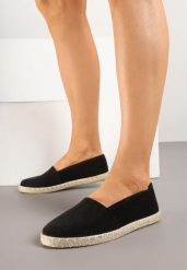 Czarne Espadryle Vices na Podeszwie z Plecionki Sesaniela. Czarne espadryle damskie Born2be, bez wzorów, z jeansu, boho, bez obcasa, na obcasie, bez zapięcia. Za 59.99 zł.