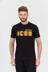 DSQUARED2 Czarny męski t-shirt Icon Blur Cool Fit Tee, Rozmiar XL. Czarne t-shirty męskie Dsquared2, l, bez wzorów, bez kołnierzyka. W wyprzedaży za 699.99 zł.