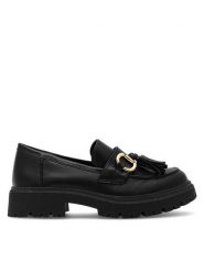 DeeZee Loafersy DOIN ALRIGHT WS5875-29 Czarny. Czarne mokasyny damskie DeeZee, z materiału. Za 159.99 zł.