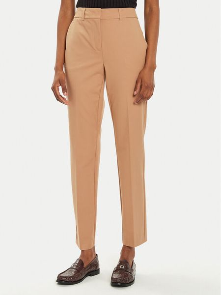 Marella Chinosy Verres 2423136281 Brązowy Slim Fit. Brązowe spodnie materiałowe damskie Marella, bez wzorów, z syntetyku. Za 289.99 zł.