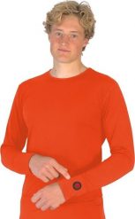 Glovii Ogrzewana bluza czerwona r. M. Czerwone bluzy męskie Glovii, m, bez wzorów, bez kaptura. Za 505.63 zł.