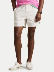 Polo Ralph Lauren Szorty materiałowe 710644995042 Biały Regular Fit. Białe szorty męskie Polo Ralph Lauren, m, bez wzorów, z bawełny. Za 639.99 zł.