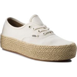 Espadryle VANS - Authentic Platfor VN0A3NAQFS8 Marshmallow. Espadryle damskie marki Vans. W wyprzedaży za 219.00 zł.