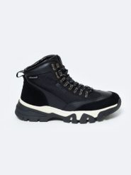 Buty męskie trekkingowe ze skóry naturalnej czarne OO174182 906. Czarne trekkingi męskie Big Star, trekkingowe. W wyprzedaży za 279.99 zł.