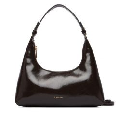 Torebka Calvin Klein. Brązowe torebki do ręki damskie Calvin Klein, bez wzorów, klasyczne, bez dodatków. Za 489.99 zł.