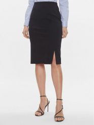 BOSS Spódnica ołówkowa Vukeva 50505973 Granatowy Slim Fit. Niebieskie spódnice damskie Boss, bez wzorów, z wiskozy, ołówkowe. Za 719.99 zł.