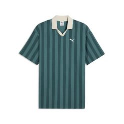 Męska koszulka polo PUMA Class Pinnacle o luźnym kroju PUMA. Szare koszulki polo męskie Puma, m, bez wzorów, sportowe, bez ramiączek. Za 179.00 zł.