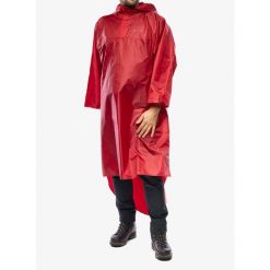 Peleryna turystyczna Trekmates Deluxe Poncho - chilli pepper. Czerwone kurtki damskie TREKMATES, m, bez wzorów, bez kaptura. Za 234.99 zł.