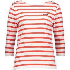 Koszulka w kolorze biało-czerwonym. T-shirty damskie Be Yourself, z haftami, z bawełny, z dekoltem w łódkę. W wyprzedaży za 87.95 zł.