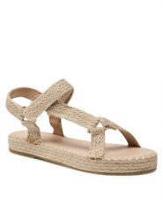 Jenny Fairy Espadryle WS290701-01 Beżowy. Brązowe sandały damskie Jenny Fairy, bez wzorów, z syntetyku, bez obcasa, bez zapięcia. Za 99.99 zł.