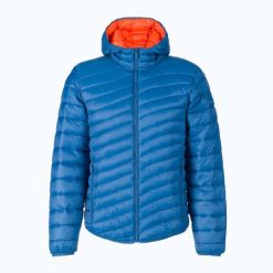 Kurtka puchowa męska CMP Fix Hood. Niebieskie kurtki męskie CMP, m, bez wzorów, z puchu, sportowe, bez kaptura. Za 239.99 zł.