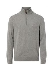 Polo Ralph Lauren sweter z wełny typu troyer Mężczyźni Wełna szary, S. Szare swetry przez głowę męskie Polo Ralph Lauren, m, bez wzorów, z wełny, bez kołnierzyka. Za 1,199.95 zł.