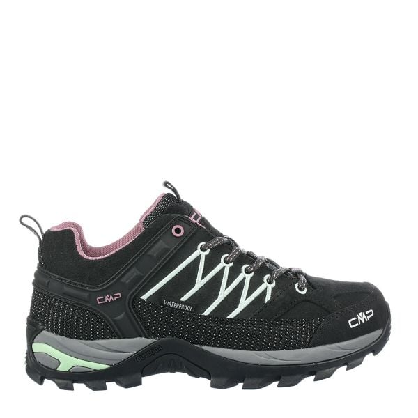 Buty trekkingowe damskie CMP RIGEL LOW. Czarne obuwie sportowe damskie CMP, bez wzorów, wspinaczkowe. Za 449.99 zł.