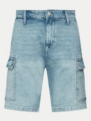 S.Oliver Szorty jeansowe 2144355 Niebieski Relaxed Fit. Niebieskie szorty męskie S.Oliver, m, bez wzorów, z bawełny. Za 229.99 zł.