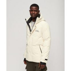 Parka z kapturem City od SUPERDRY. Szare bluzki z długim rękawem męskie Superdry., m, bez wzorów, eleganckie, bez kołnierzyka. W wyprzedaży za 491.75 zł.