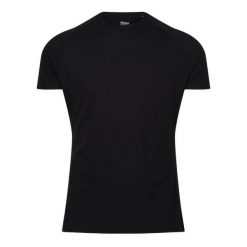 Koszulka merino męska Inov-8 Merino Short Sleeve T-Shirt. Czarne koszule męskie Inov-8, m, bez wzorów, sportowe, bez kołnierzyka. Za 340.99 zł.