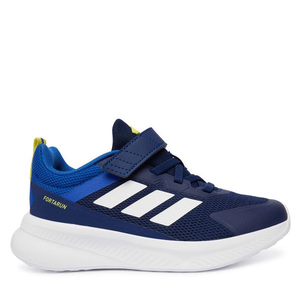 Sneakersy adidas. Niebieskie trampki i tenisówki chłopięce Adidas, bez wzorów, bez zapięcia. Za 219.99 zł.