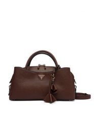 Guess Torebka Danielle HWZG22 27050 Brązowy. Brązowe torebki do ręki damskie Guess, z aplikacjami, ze skóry, bez dodatków. Za 584.99 zł.