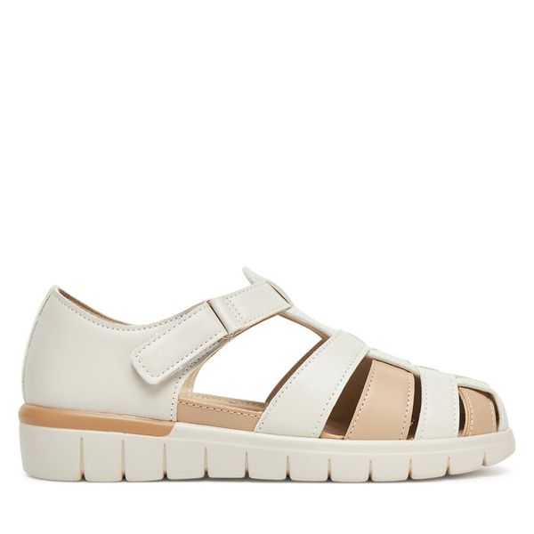 Sandały Clara Barson. Brązowe sandały damskie Clara Barson, bez wzorów, bez obcasa, na płaskiej podeszwie, bez zapięcia. Za 119.99 zł.