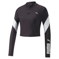 Bluza damska Puma Fit Ever Scultp. Czarne bluzy sportowe damskie Puma, xs, bez wzorów, bez kaptura, do biegania. W wyprzedaży za 180.15 zł.