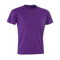 Męska Koszulka Impact Aircool. Fioletowe koszulki sportowe męskie SPIRO, m, bez wzorów, bez kołnierzyka, bez ramiączek, trekkingowe. Za 36.99 zł.