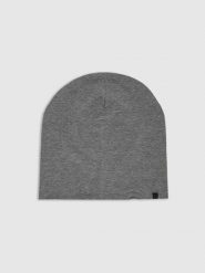 4F Czapka beanie uniseks - szara Uniwersalny. Szare czapki i kapelusze męskie 4f, na zimę, z aplikacjami, z bawełny, klasyczne. Za 39.99 zł.
