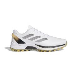 Buty do golfa bez kolców adidas Adizero Zg. Białe buty sportowe męskie Adidas, z materiału, bez zapięcia, na golfa. W wyprzedaży za 782.50 zł.