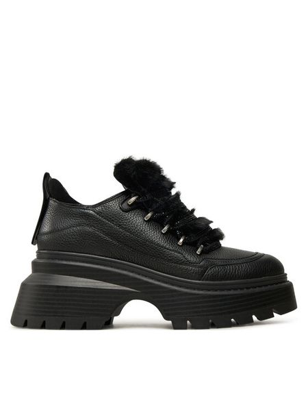 MICHAEL Michael Kors Półbuty Shiloh Bootie 40F4SSFE5L Czarny. Czarne półbuty damskie MICHAEL Michael Kors, bez wzorów, ze skóry, bez obcasa, na płaskiej podeszwie, bez zapięcia. Za 819.99 zł.