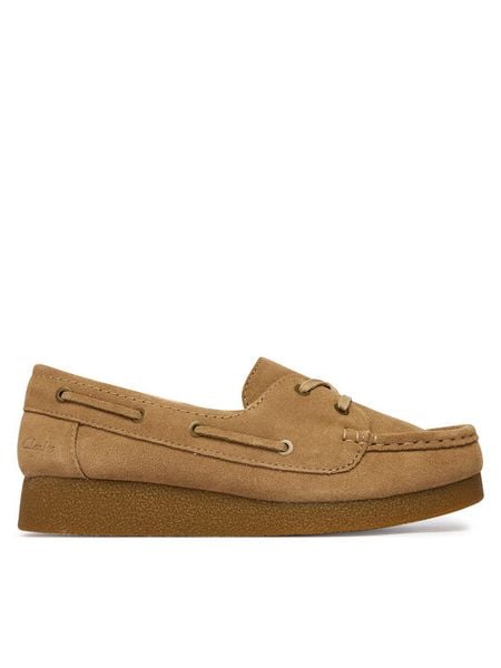 Clarks Półbuty WallabeeEVOSea 26186339 Brązowy. Brązowe półbuty damskie Clarks, bez wzorów, bez obcasa, na płaskiej podeszwie, bez zapięcia. Za 429.99 zł.