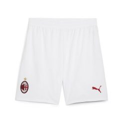 Męskie szorty AC Milan 24/25 PUMA White For All Time Red. Białe krótkie spodenki sportowe męskie Puma, m, bez wzorów, do piłki nożnej. Za 191.50 zł.