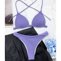 Bikini z figami na plażę i basen Luissa. Białe bikini damskie Intica, na lato, l, bez wzorów. Za 139.00 zł.