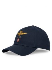 Aeronautica Militare Czapka z daszkiem 262HA1100UCT02848 Granatowy. Niebieskie rękawiczki męskie Aeronautica Militare, bez wzorów, z bawełny. Za 189.99 zł.
