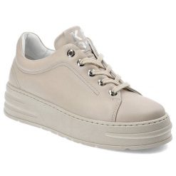 Szare Sneakersy Karino Stylowe Obuwie Damskie. Szare półbuty damskie Karino, bez wzorów, z jeansu, eleganckie, bez obcasa, na platformie, bez zapięcia. Za 407.99 zł.