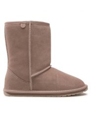 EMU Australia Śniegowce Wallaby Lo Teens T10102 Beżowy. Brązowe śniegowce dziewczęce Emu Australia, ze skóry, bez zapięcia. Za 439.99 zł.