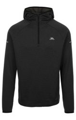 Trespass Montgo - Męska aktywna bluza z kapturem w kolorze czarnym. Białe bluzy męskie 2117 OF SWEDEN, m, bez wzorów, z kapturem. Za 268.99 zł.