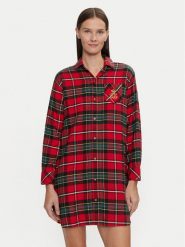LAUREN RALPH LAUREN Koszula nocna ILN32374 Czerwony. Czerwone koszule nocne damskie Lauren Ralph Lauren, s, bez wzorów, z wiskozy, bez ramiączek. Za 429.99 zł.