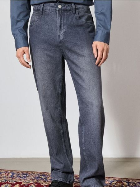 Spodnie jeansowe - zielony. Zielone spodnie materiałowe męskie Sinsay, m, bez wzorów, z jeansu. Za 69.99 zł.
