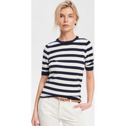 Sweter z krótkim rękawem - Wielobarwny. Swetry damskie Reserved. W wyprzedaży za 29.99 zł.