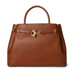 Torebka LAUREN RALPH LAUREN. Brązowe torebki do ręki damskie Lauren Ralph Lauren, bez wzorów, klasyczne, bez dodatków. Za 2,199.00 zł.