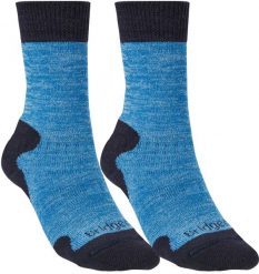 BRIDGEDALE Skarpety damskie EXPLORER HW COMFORT BOOT WMN Blue Marl-S. Niebieskie skarpety damskie Bridgedale, bez wzorów, z elastanu. Za 81.80 zł.