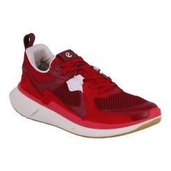 Buty do chodzenia damskie Ecco Sneaker Biom 2.2 Leder. Czerwone obuwie sportowe damskie ecco, bez wzorów, z materiału, trekkingowe. Za 706.00 zł.
