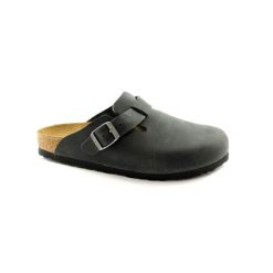 Buty do chodzenia męskie Birkenstock Boston. Czarne klapki męskie Birkenstock, z materiału, sportowe. Za 519.00 zł.