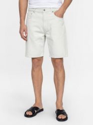 Calvin Klein Jeans spodnie garniturowe dżinsowe bermudy Mężczyźni Bawełna biały, 32. Białe eleganckie spodnie męskie Calvin Klein Jeans, m, z aplikacjami, z bawełny. Za 329.95 zł.